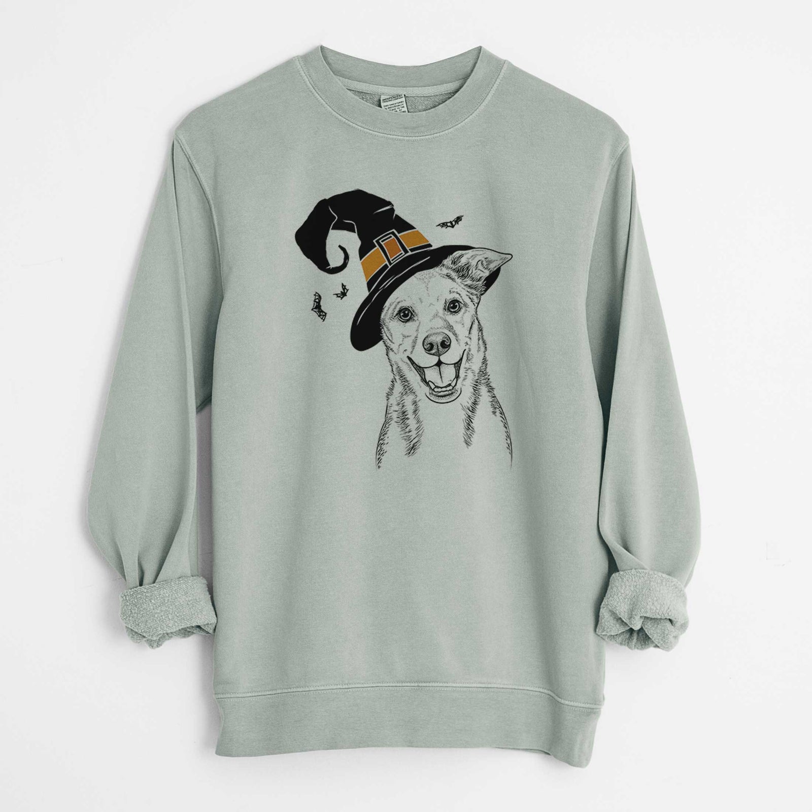 Witch Rocco the Mixed Breed - Unisex Pigment Dyed Crew Sweatshirt