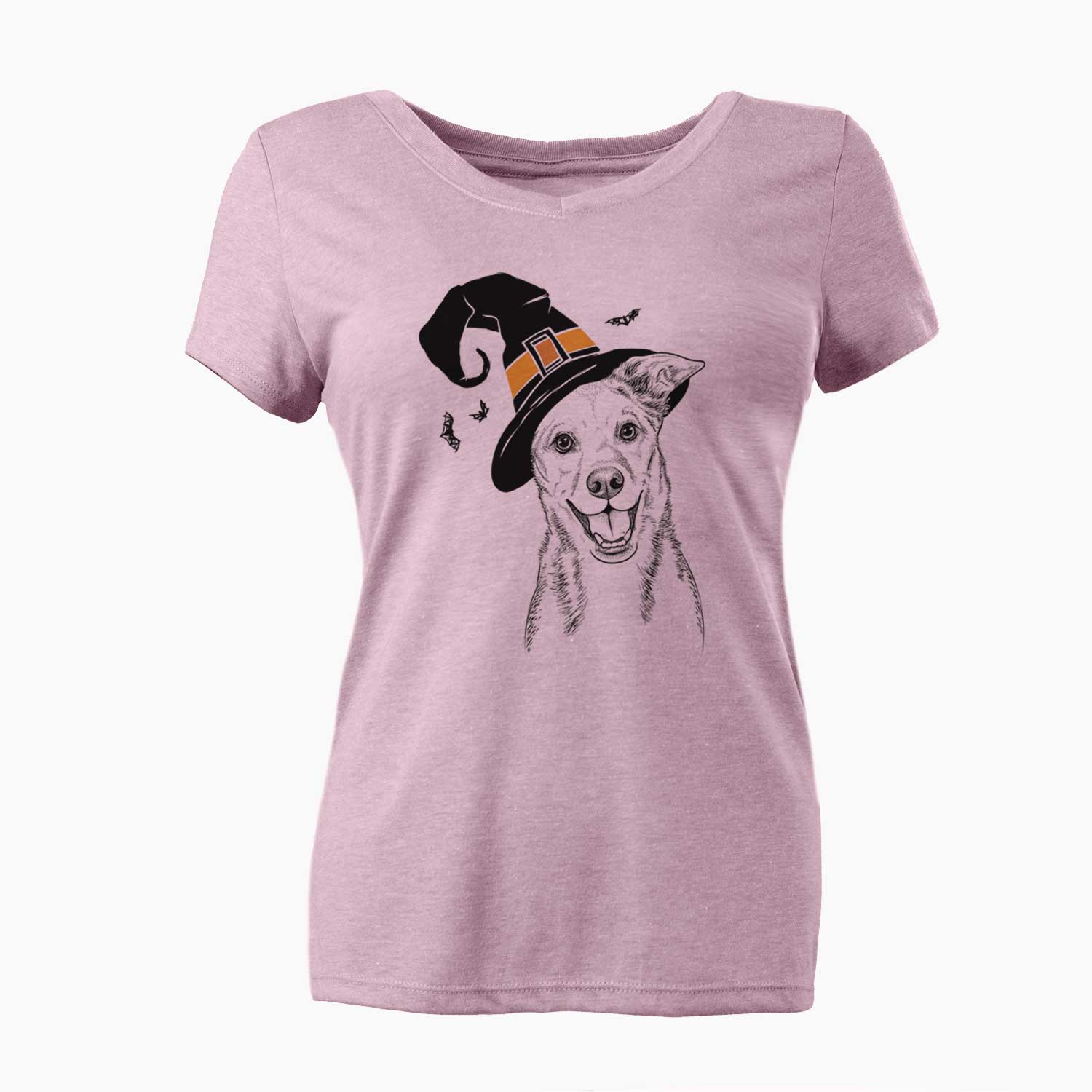 Witch Rocco the Mixed Breed - Women's V-neck Shirt