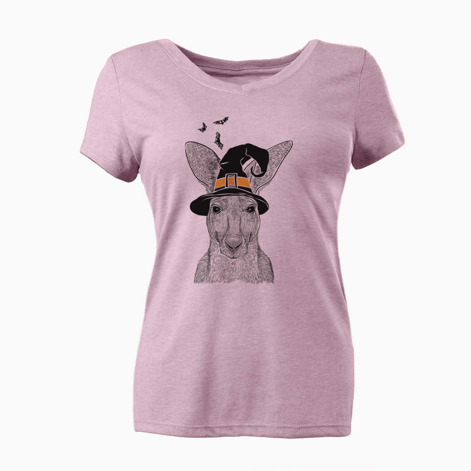 Witch Roger the Red Kangaroo - Women's V-neck Shirt