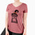 Witch Romeo the Rottweiler - Women's V-neck Shirt