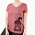 Witch Romeo the Rottweiler - Women's V-neck Shirt