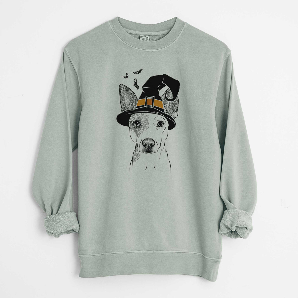 Witch Roo the Mixed Breed - Unisex Pigment Dyed Crew Sweatshirt