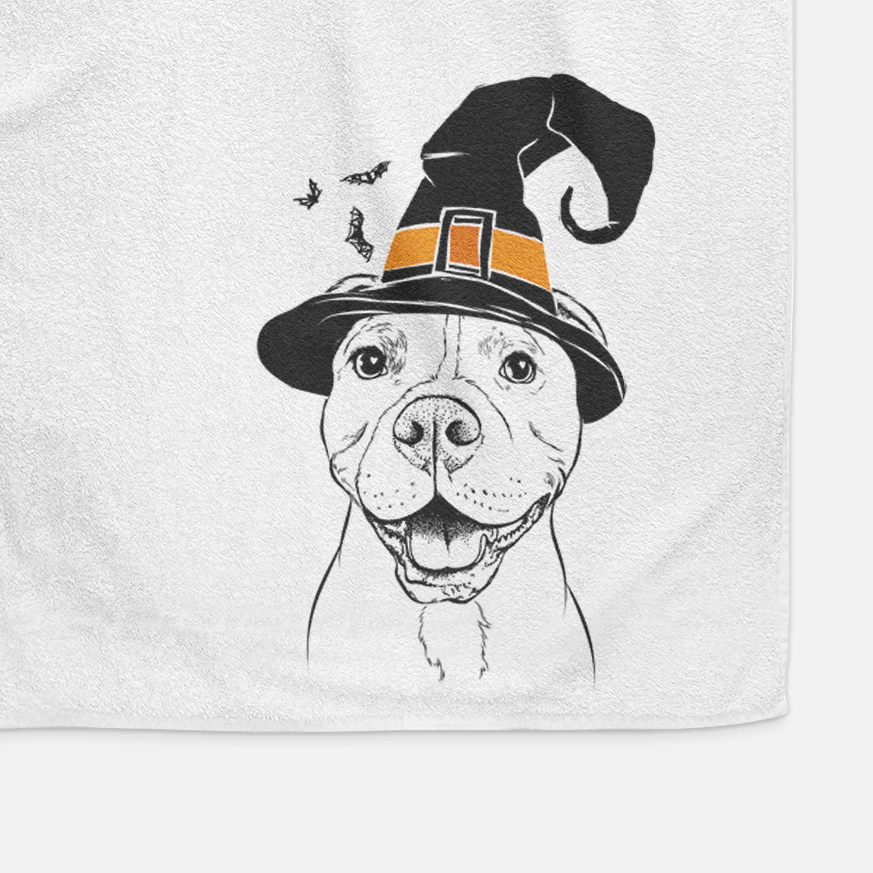 Roscoe the Pitbull Decorative Hand Towel