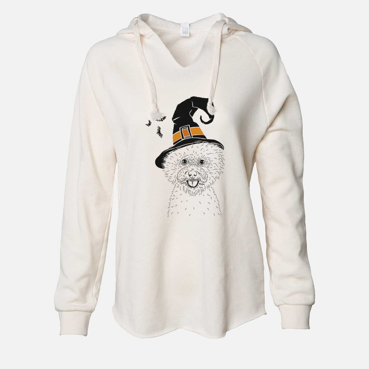 Witch Ross the Bichon Frise - Cali Wave Hooded Sweatshirt