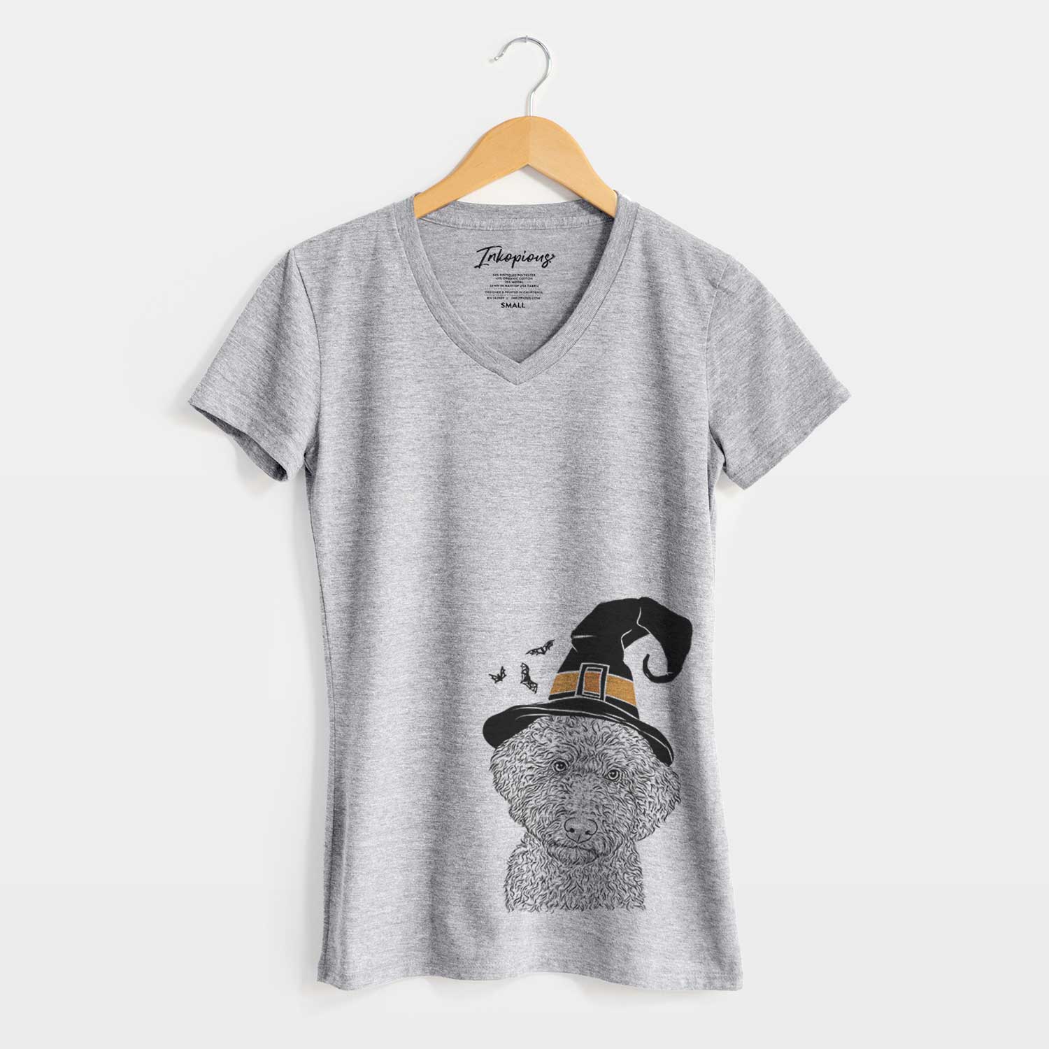 Witch Ross the Lagotto Romagnolo - Women's V-neck Shirt