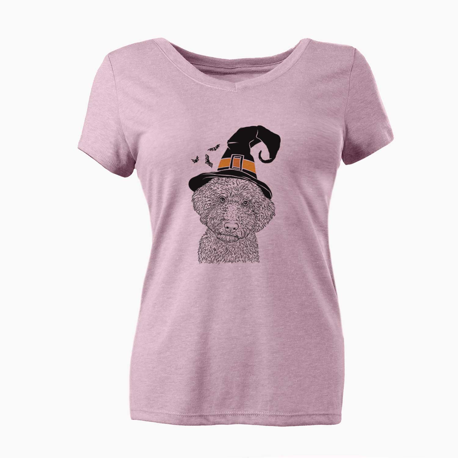 Witch Ross the Lagotto Romagnolo - Women's V-neck Shirt