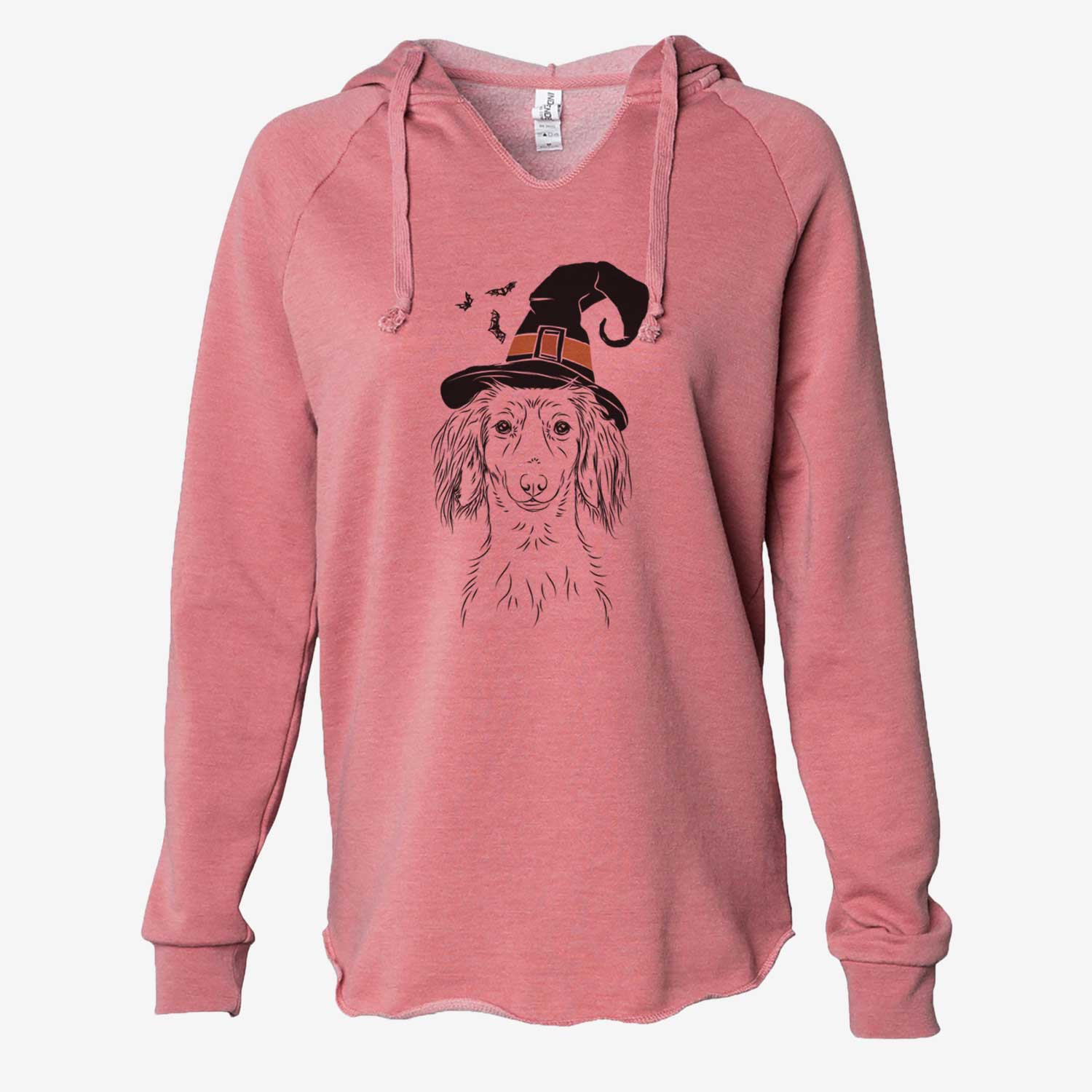 Witch Roux the Long Haired Dachshund - Cali Wave Hooded Sweatshirt