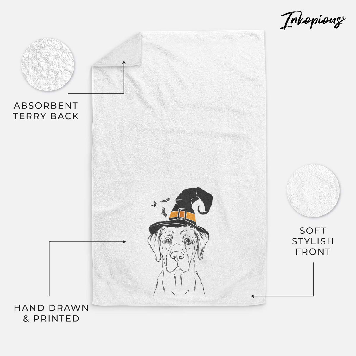 Rowdy the Labrador Retriever Decorative Hand Towel