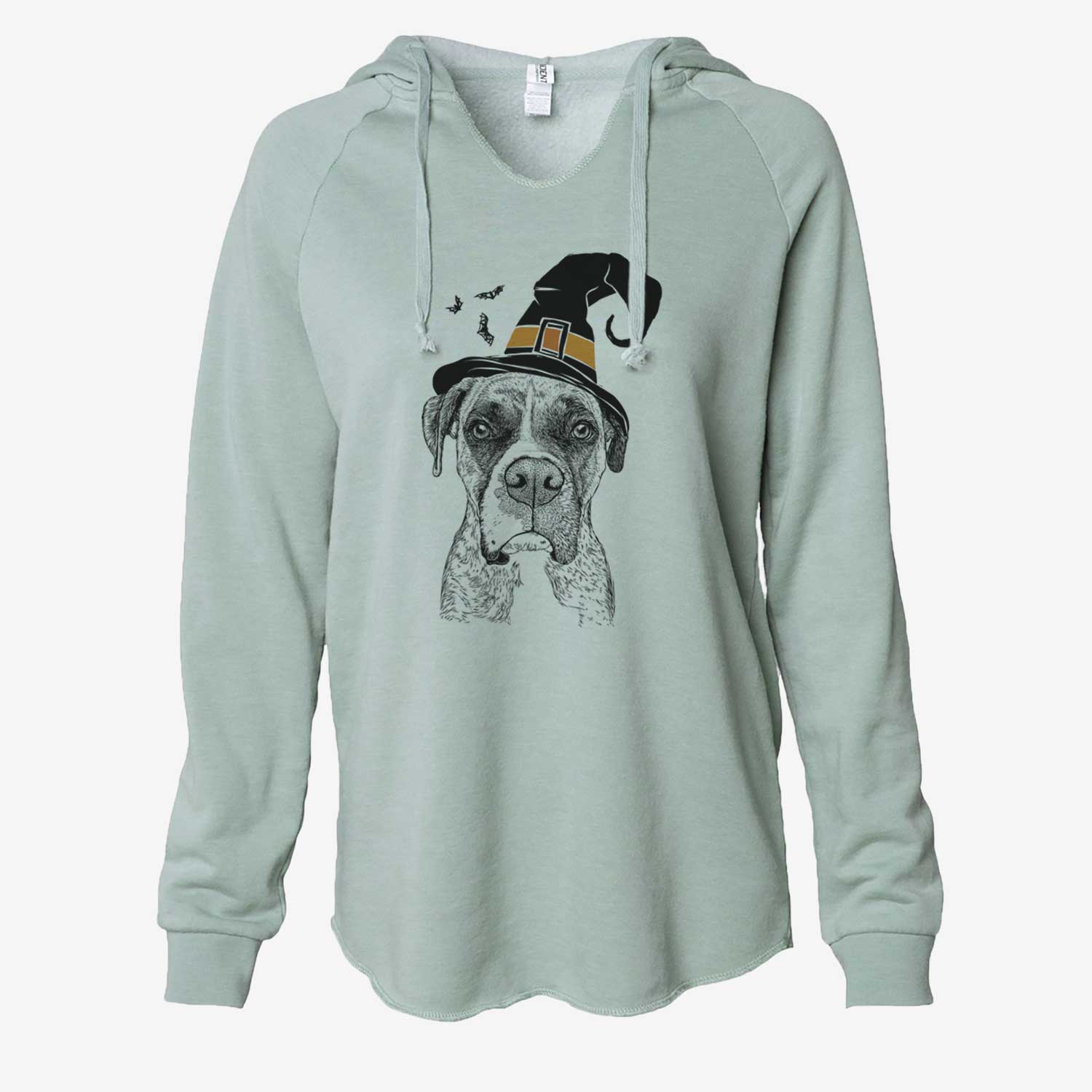 Witch Rowdy Rex the Boxer - Cali Wave Hooded Sweatshirt