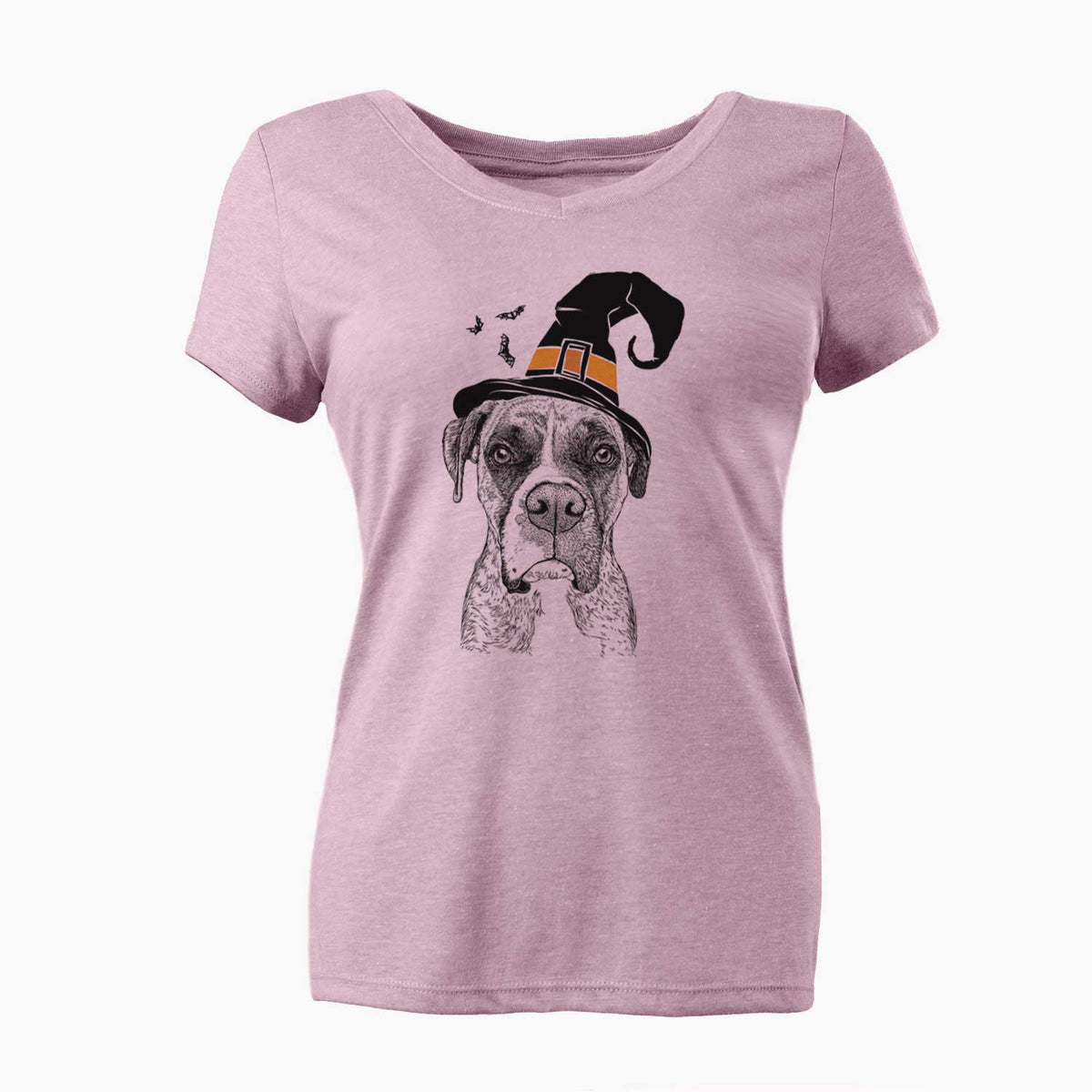 Witch Rowdy Rex the Boxer - Women's V-neck Shirt