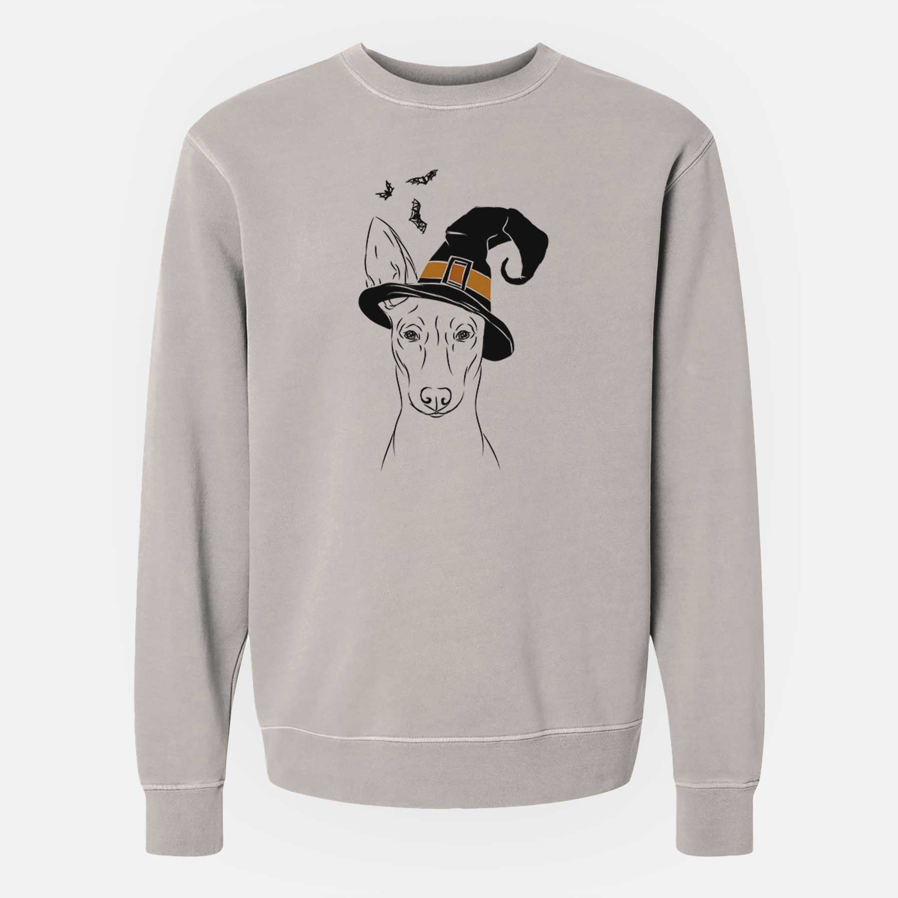 Witch Ruadh the Pharaoh Hound - Unisex Pigment Dyed Crew Sweatshirt