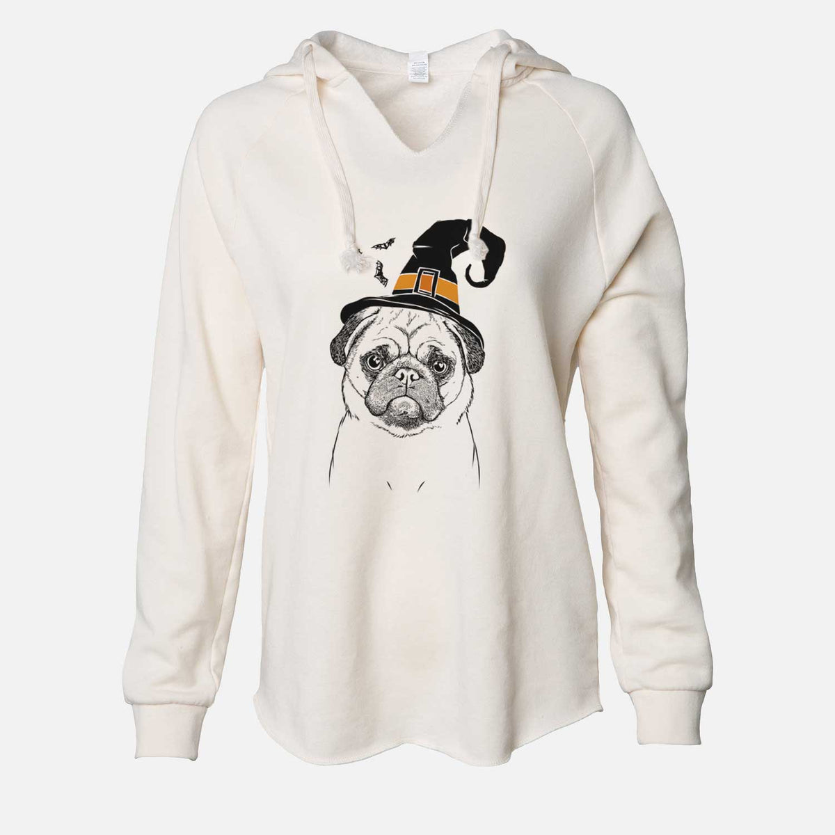 Witch Ruby the Pug - Cali Wave Hooded Sweatshirt