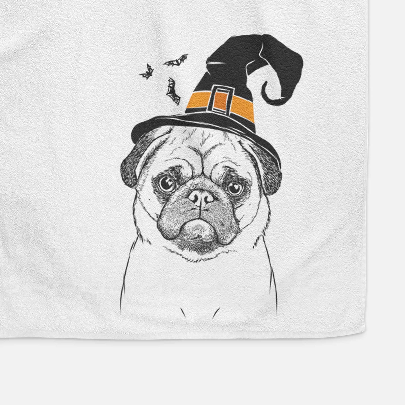 Ruby the Pug Decorative Hand Towel