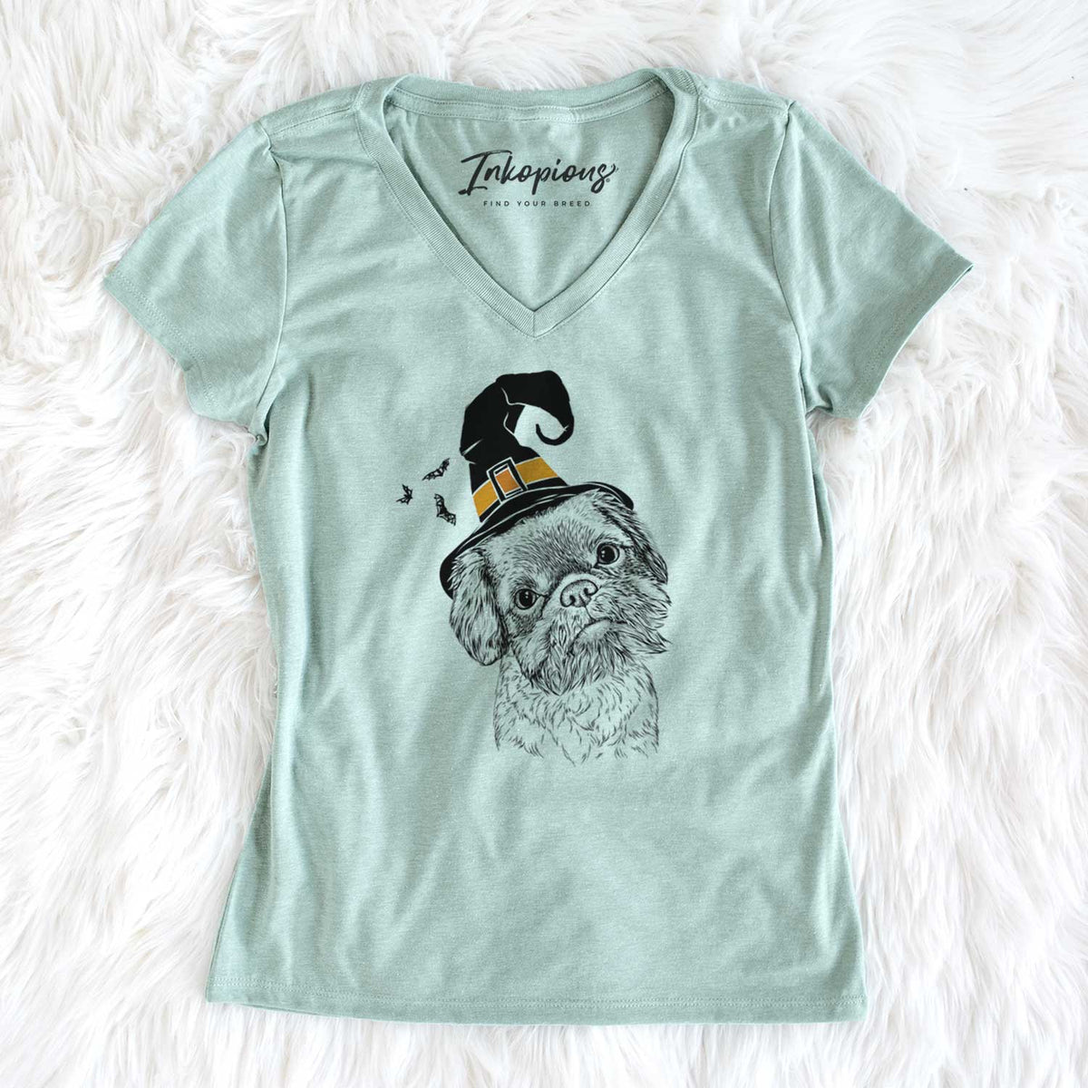 Witch Rufus the Shiffon - Women's V-neck Shirt