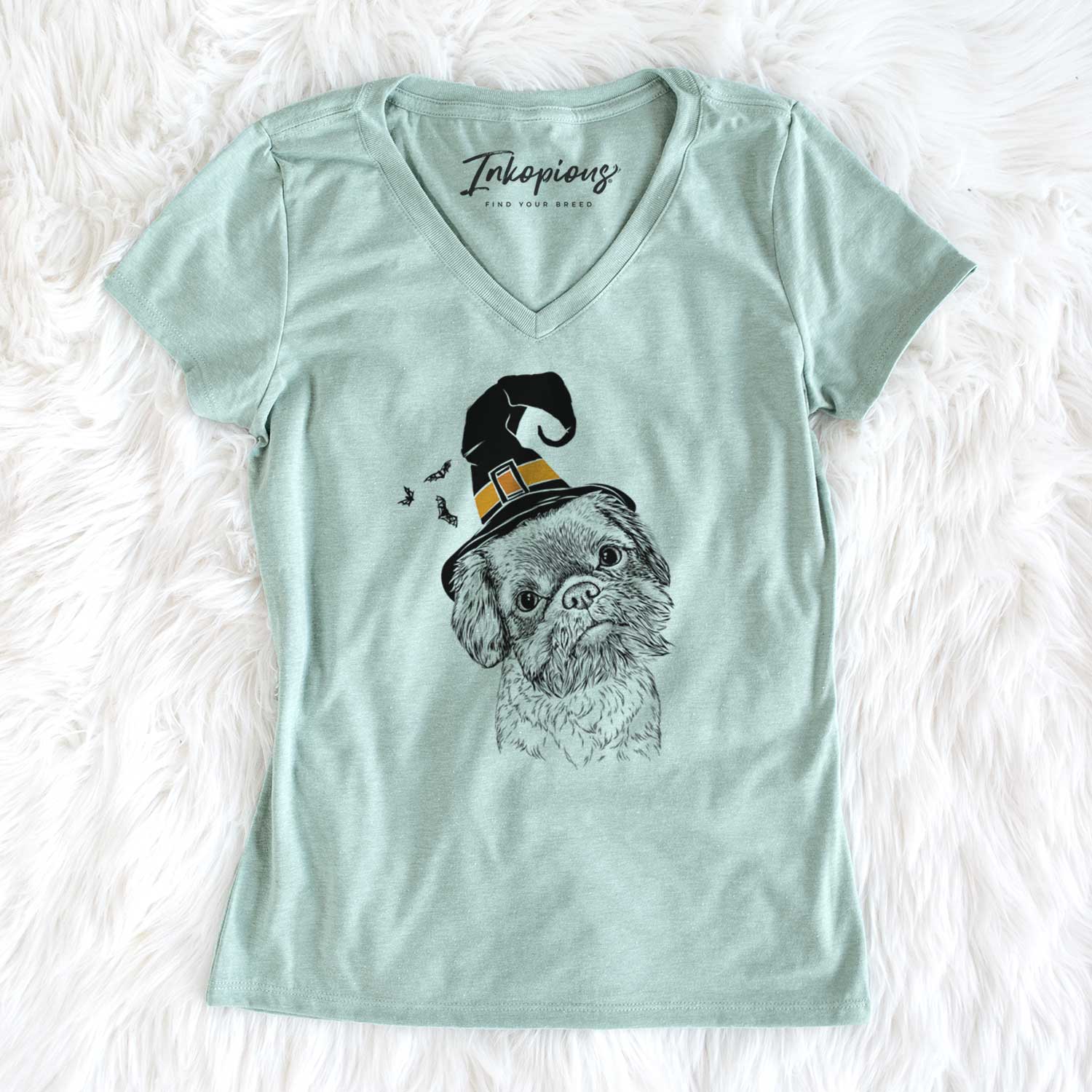 Witch Rufus the Shiffon - Women's V-neck Shirt