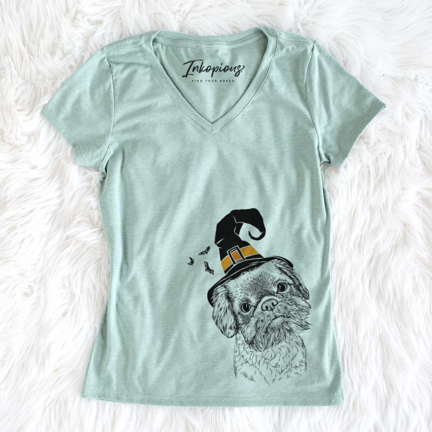 Witch Rufus the Shiffon - Women's V-neck Shirt