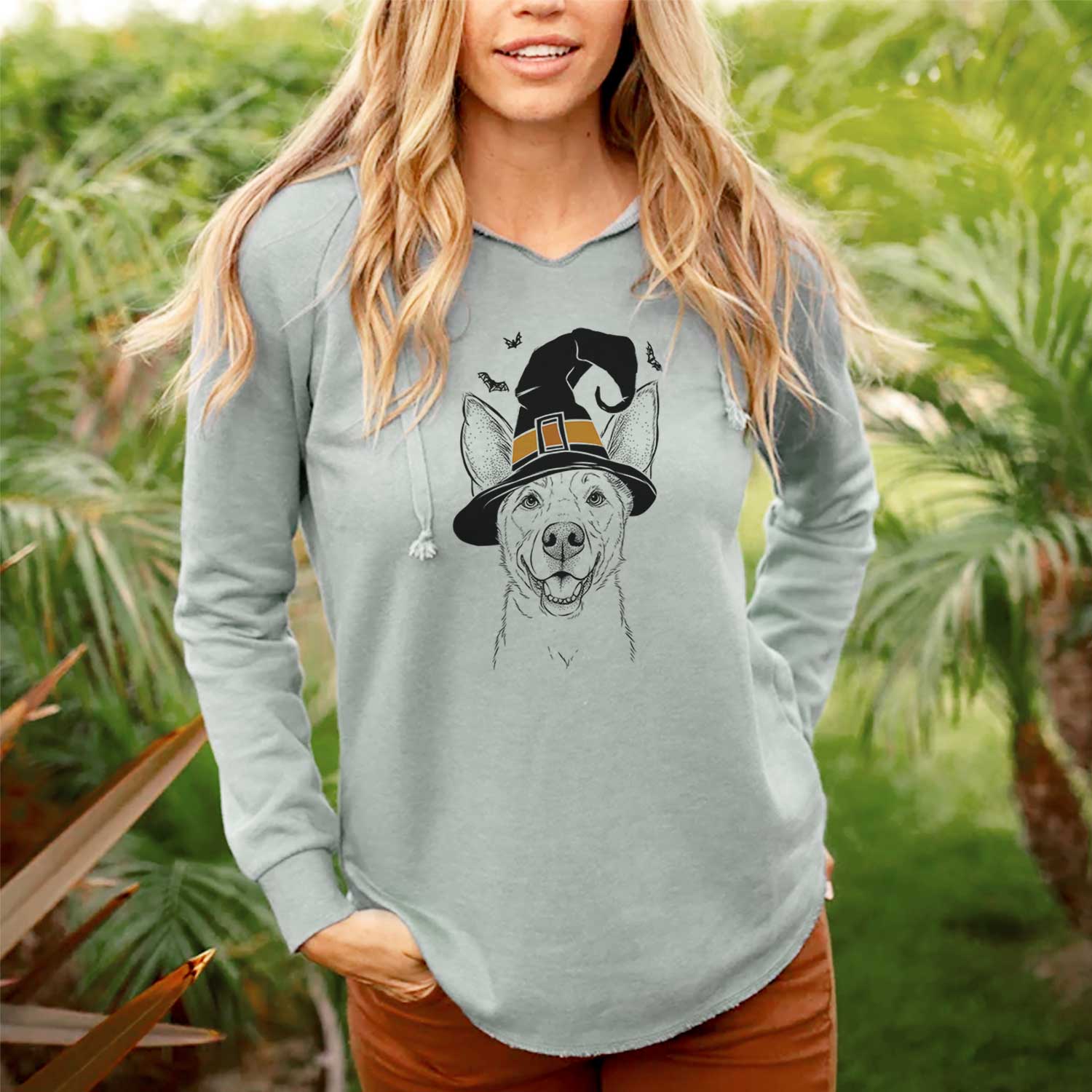 Witch Rumley the Kelpie Mix - Cali Wave Hooded Sweatshirt