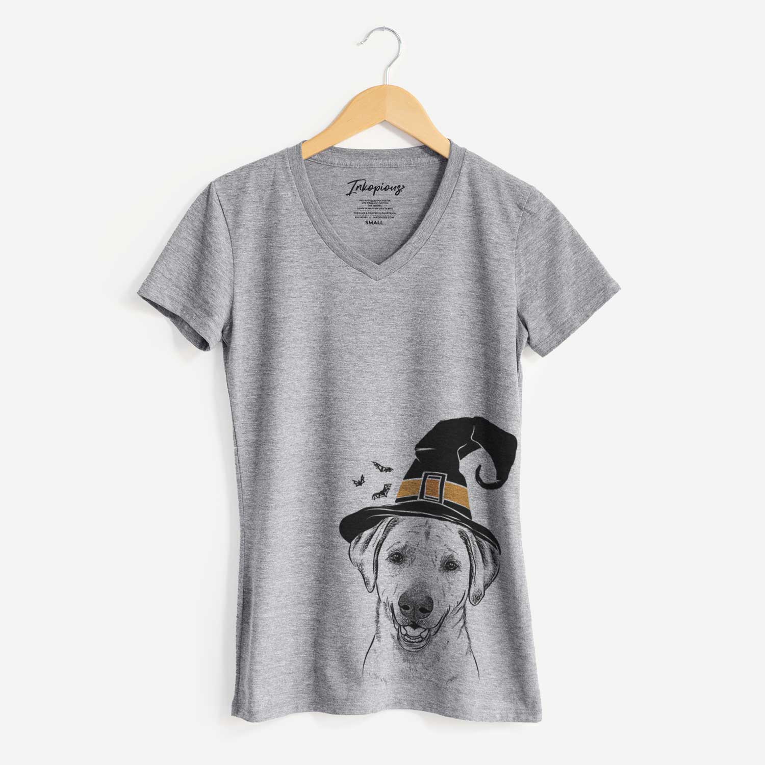 Witch Rusty the Labrador Retriever - Women's V-neck Shirt