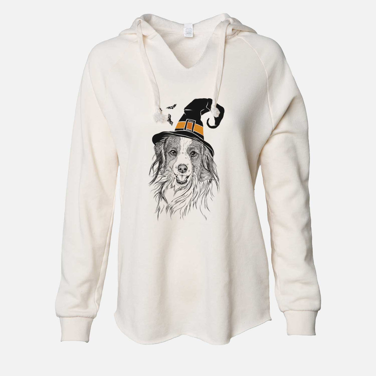 Witch Rutger the Nederlandse Kooikerhondje - Cali Wave Hooded Sweatshirt