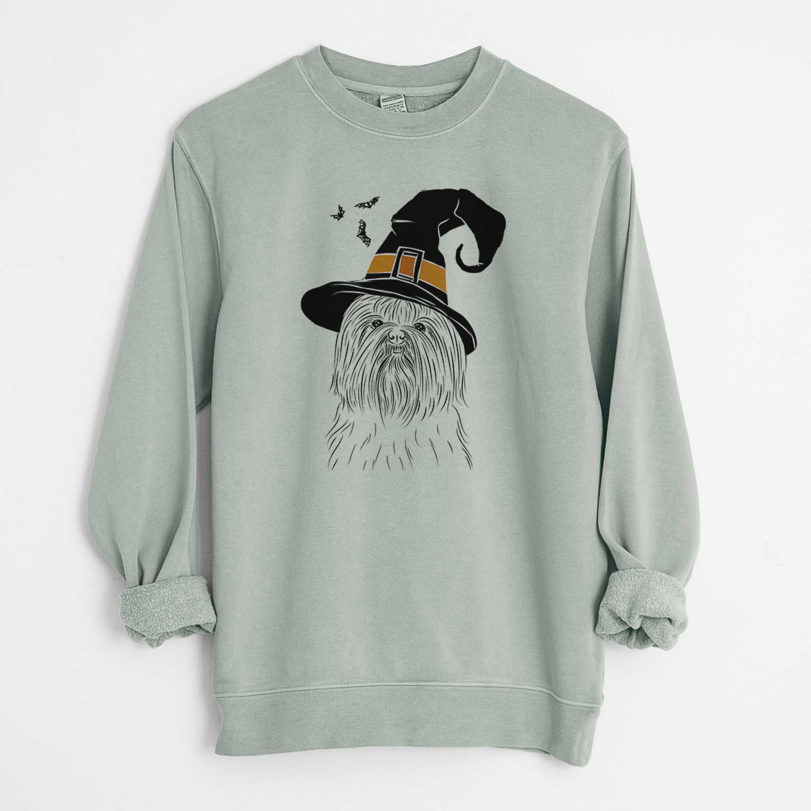 Witch Sabine the Shih Tzu - Unisex Pigment Dyed Crew Sweatshirt