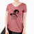 Witch Sabine the Shih Tzu - Women's V-neck Shirt