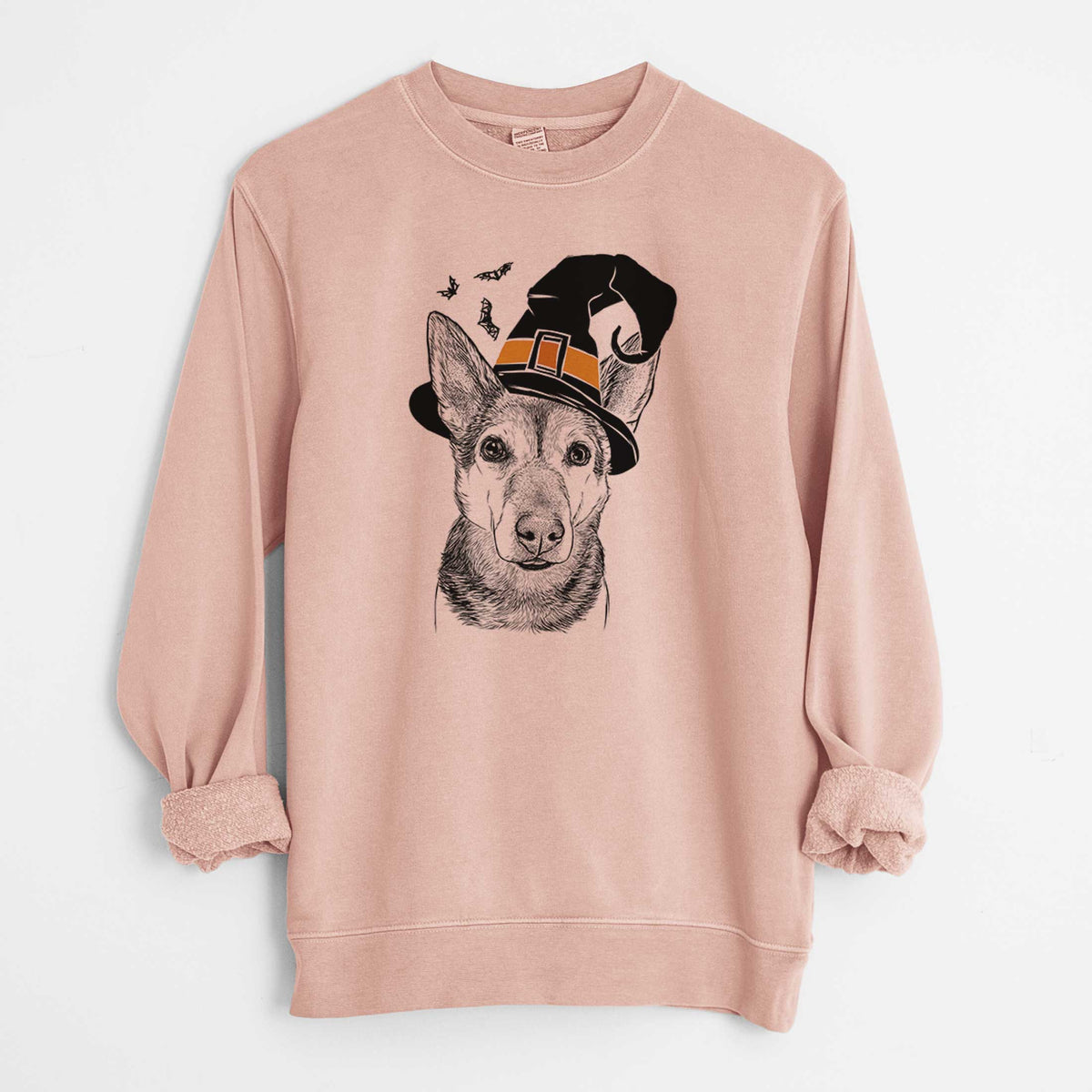 Witch Sammie the Mixed Breed - Unisex Pigment Dyed Crew Sweatshirt