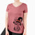 Witch Sammie the Mixed Breed - Women's V-neck Shirt