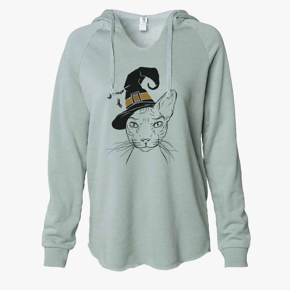 Witch Sammy the Spinx Cat - Cali Wave Hooded Sweatshirt
