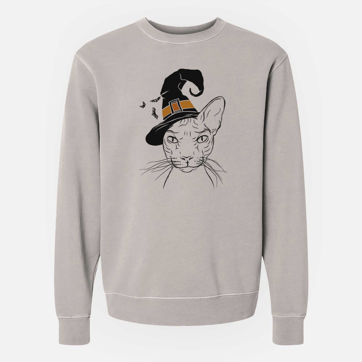 Witch Sammy the Spinx Cat - Unisex Pigment Dyed Crew Sweatshirt