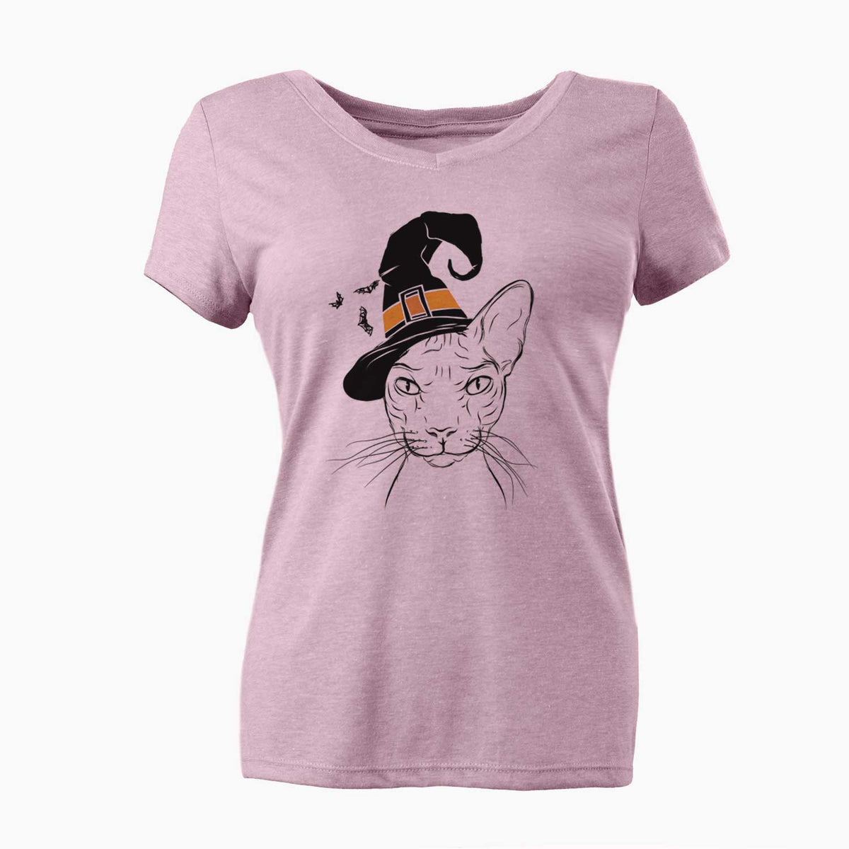 Witch Sammy the Spinx Cat - Women's V-neck Shirt