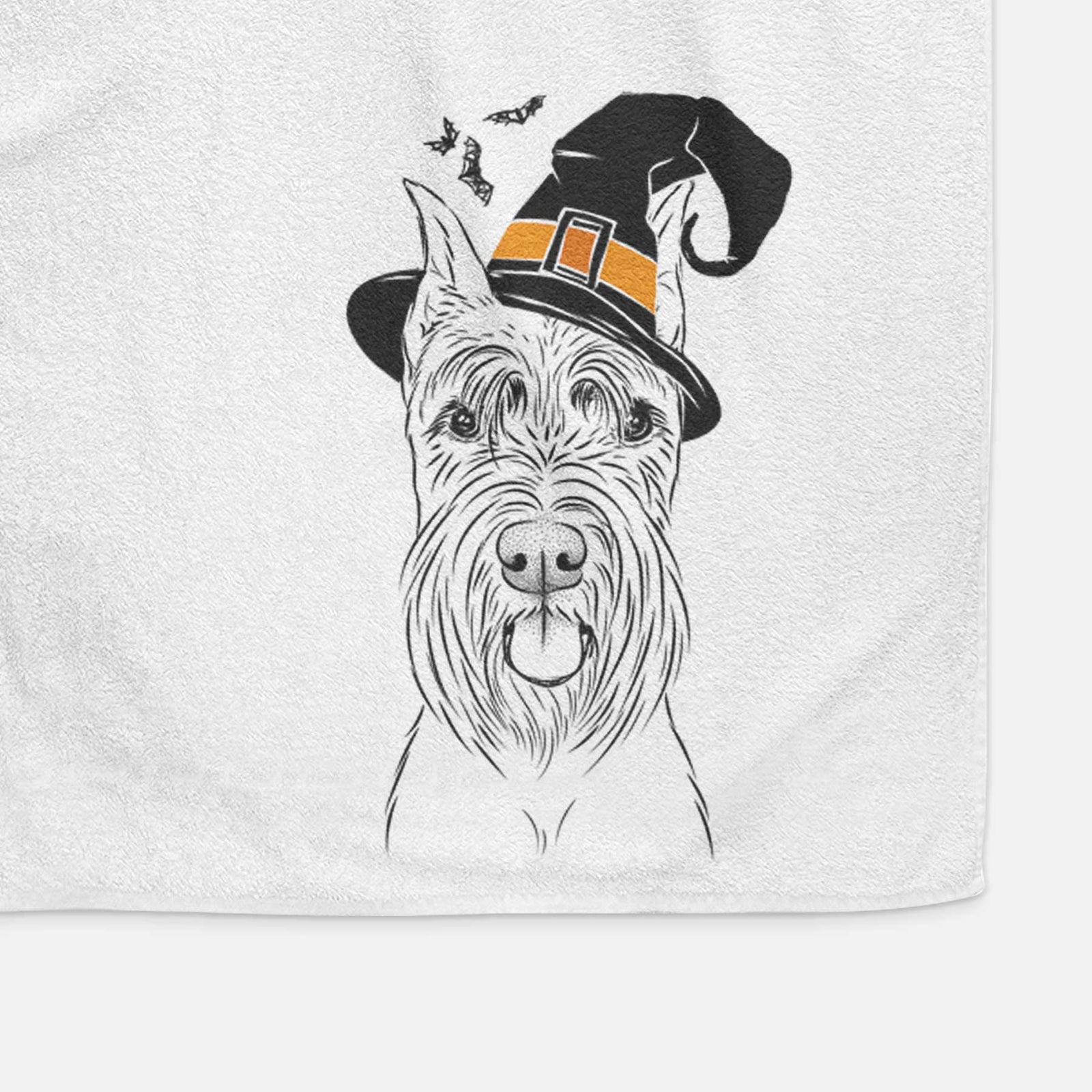 Samuel the Standard Schnauzer Decorative Hand Towel