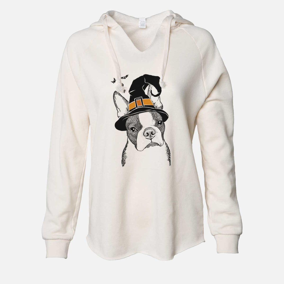 Witch Samuel the Boston Terrier - Cali Wave Hooded Sweatshirt