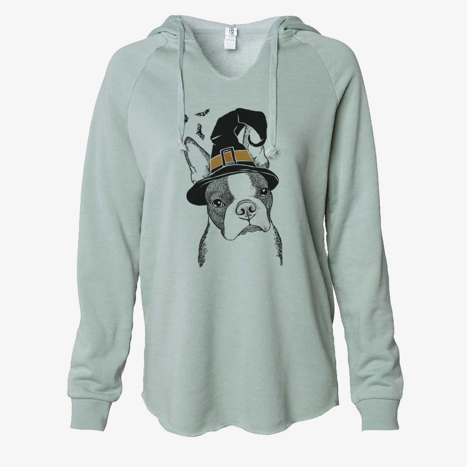 Witch Samuel the Boston Terrier - Cali Wave Hooded Sweatshirt