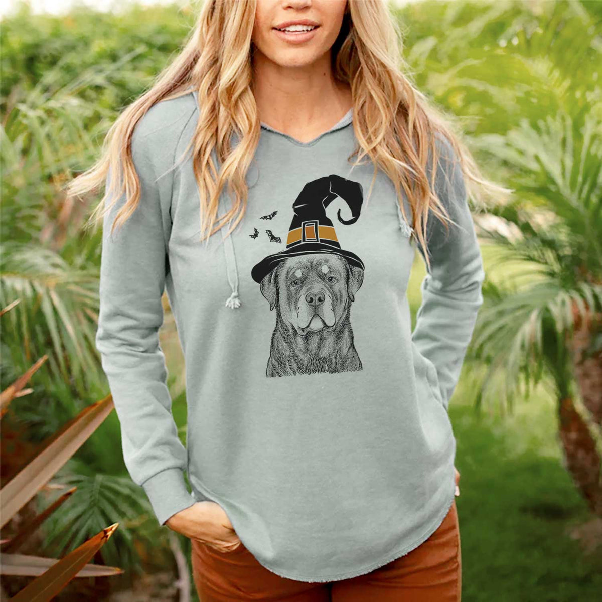 Witch Sarge the Rottweiler - Cali Wave Hooded Sweatshirt