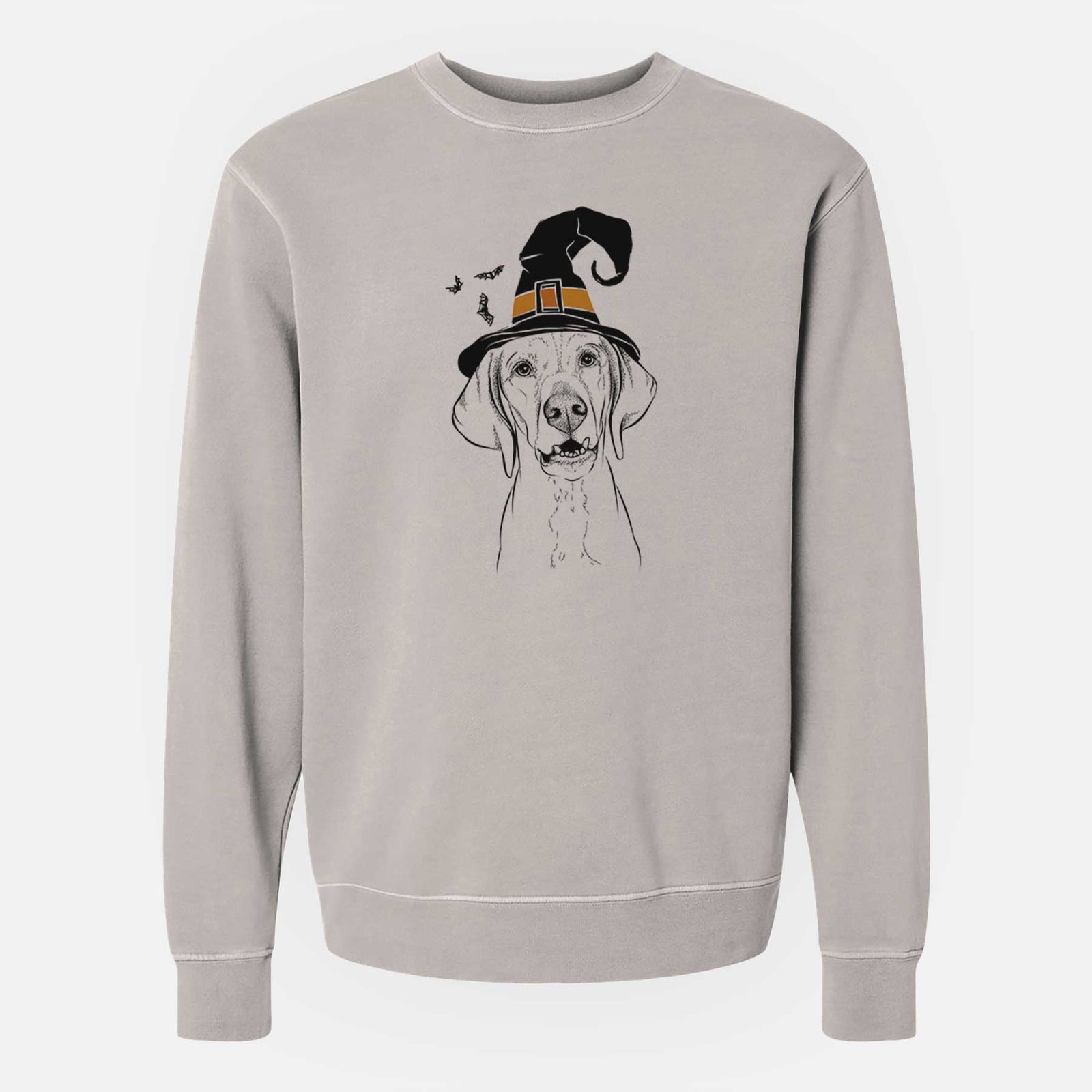 Witch Sarge the Vizsla - Unisex Pigment Dyed Crew Sweatshirt