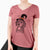 Witch Scarlett the Beagle - Women's V-neck Shirt