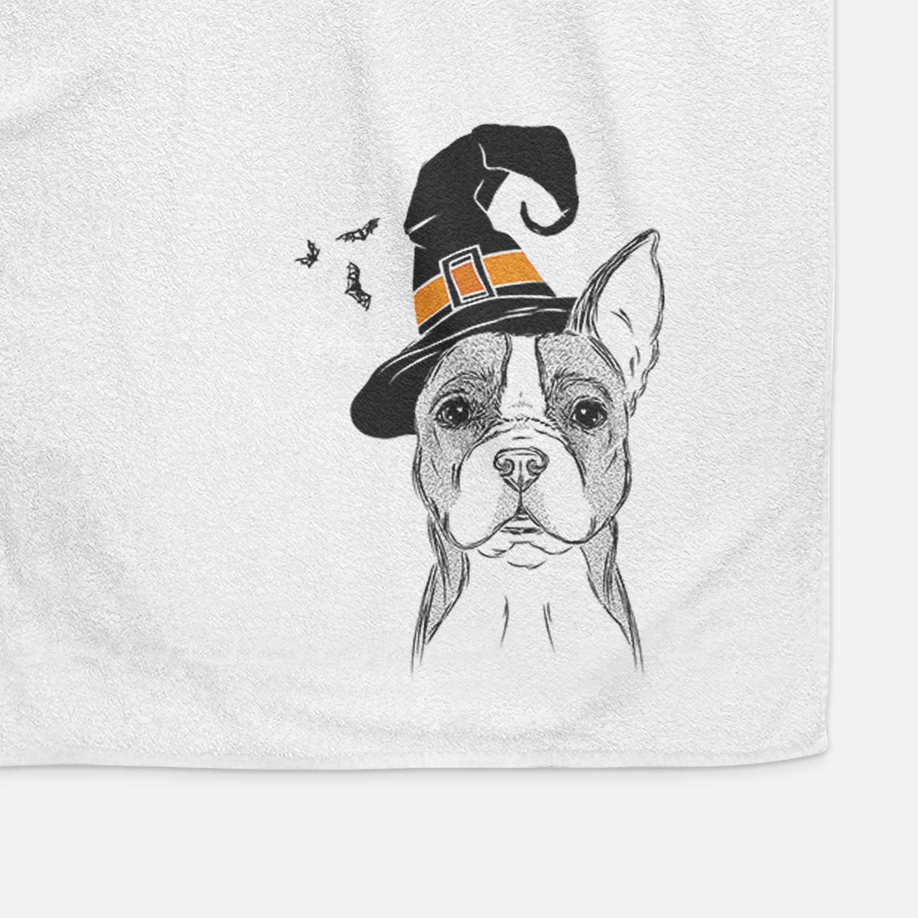 Scout the Boston Terrier Decorative Hand Towel