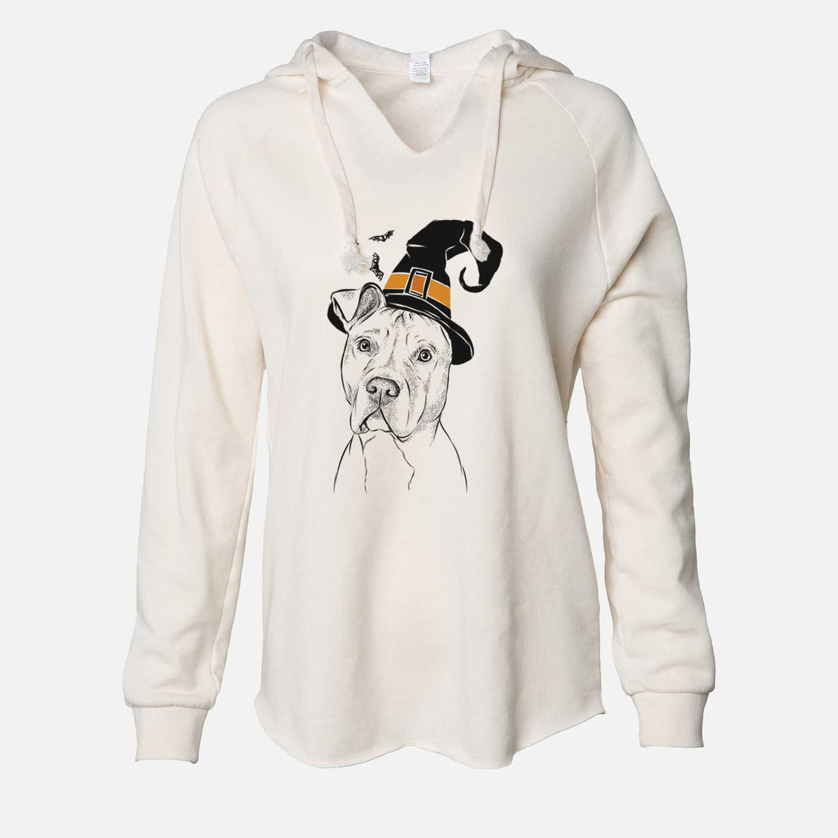 Witch Scraps the American Staffordshire Mix - Cali Wave Hooded Sweatshirt