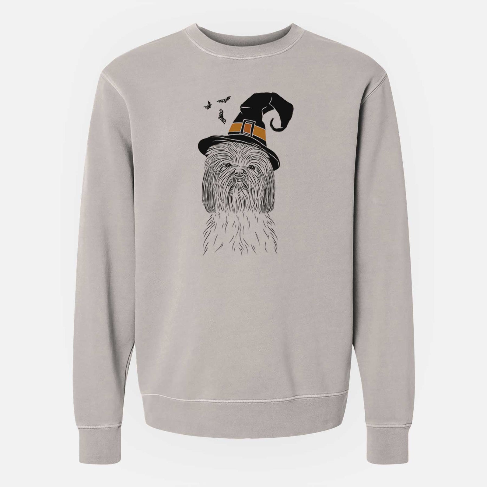 Witch Scully the Shih Tzu - Unisex Pigment Dyed Crew Sweatshirt