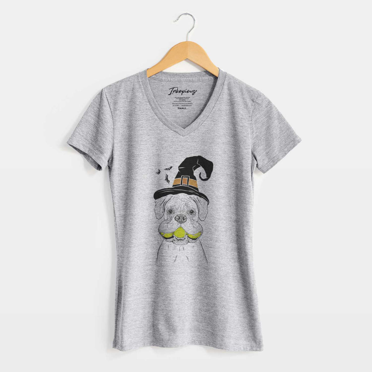 Witch Seamus the Boxer - Women's V-neck Shirt