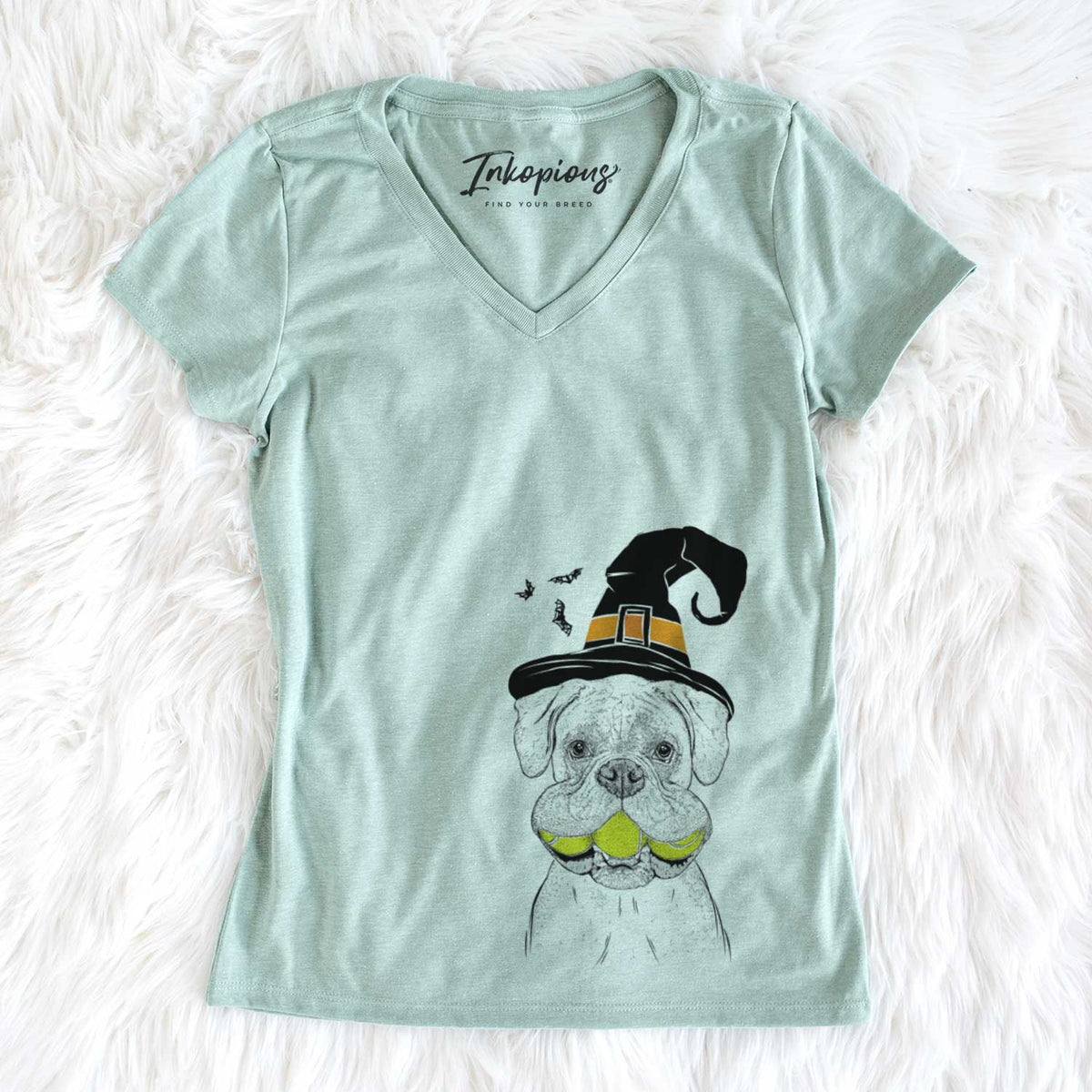 Witch Seamus the Boxer - Women's V-neck Shirt
