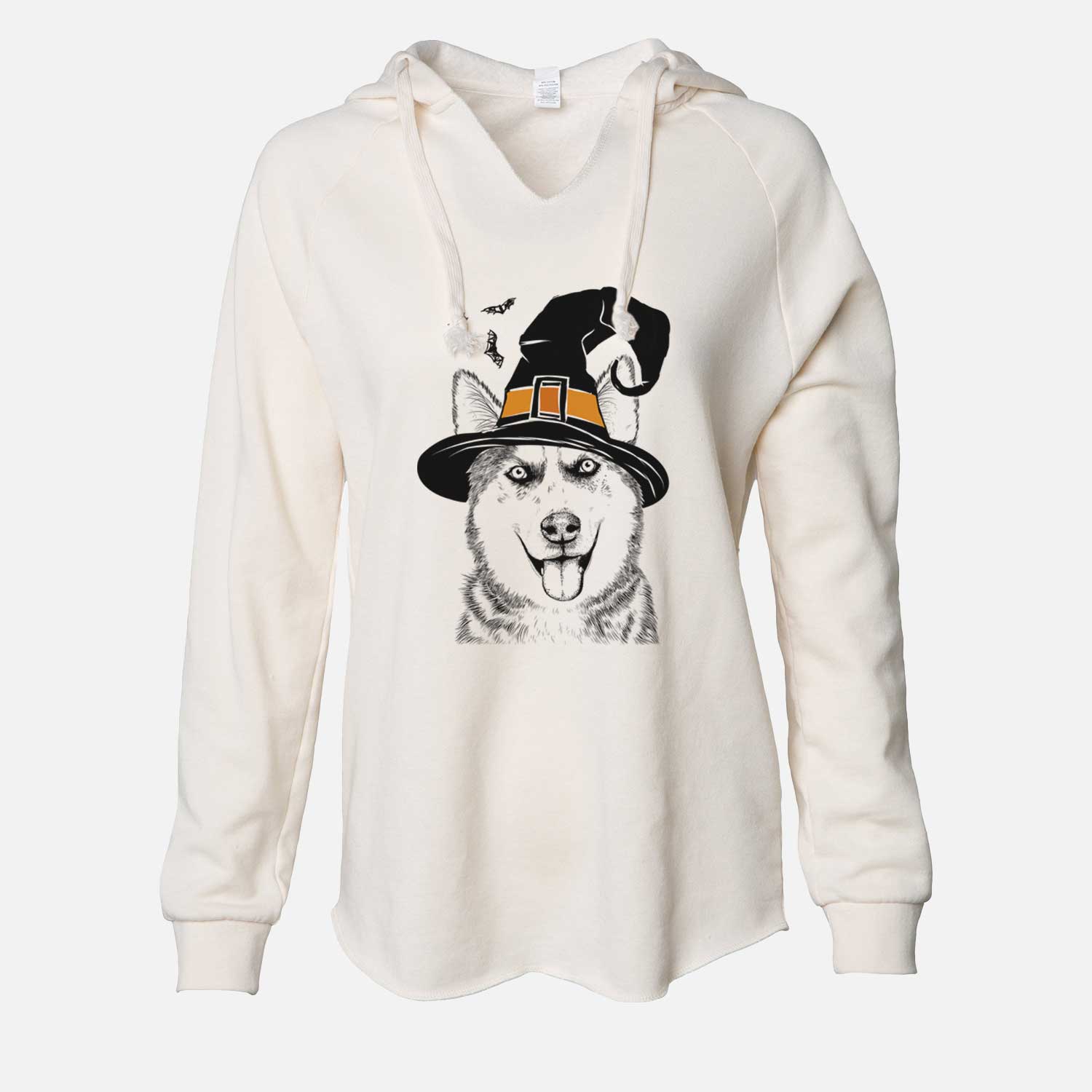 Witch Sesi the Siberian Husky - Cali Wave Hooded Sweatshirt