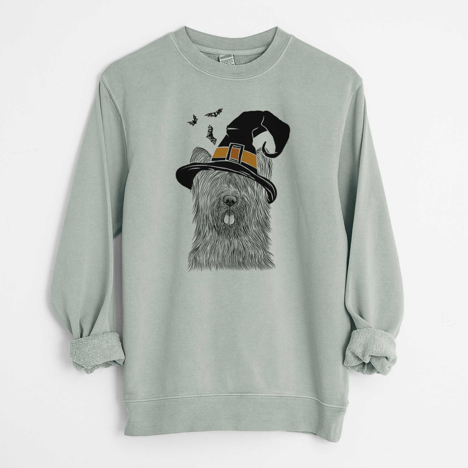 Witch Shay the Briard - Unisex Pigment Dyed Crew Sweatshirt