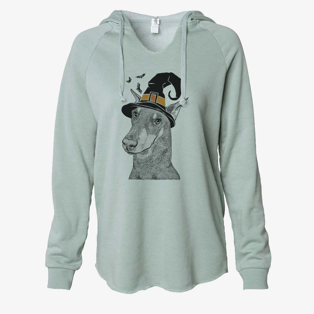 Witch Shelby the Doberman Pinscher - Cali Wave Hooded Sweatshirt
