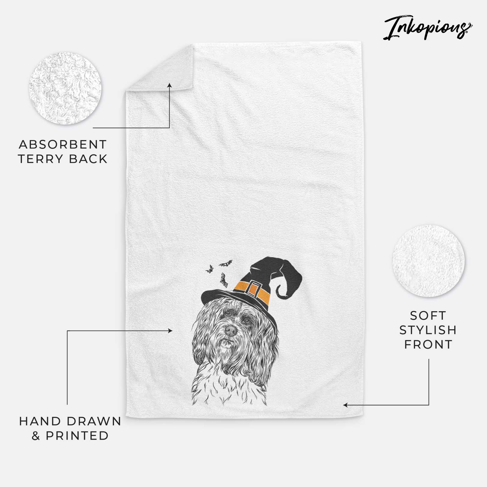 Shenpa the Tibetan Terrier Decorative Hand Towel