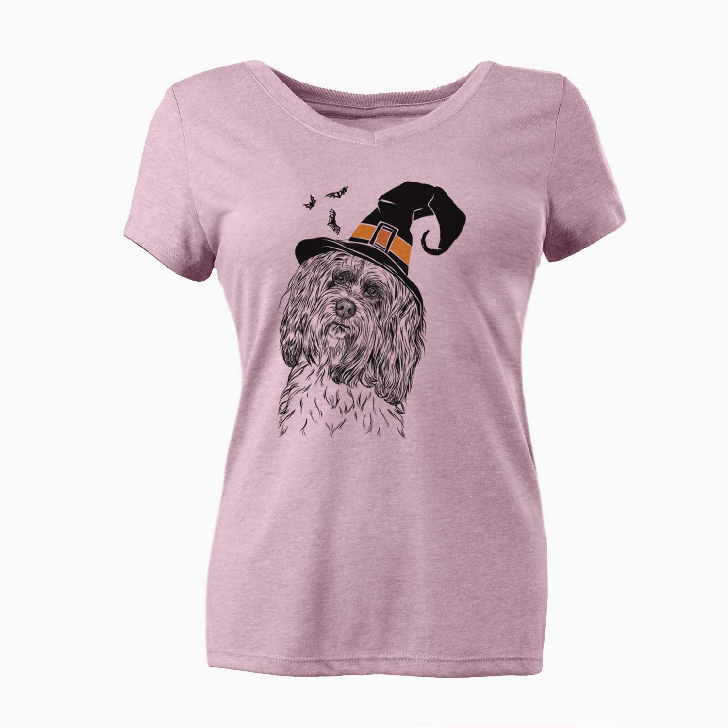 Witch Shenpa the Tibetan Terrier - Women's V-neck Shirt