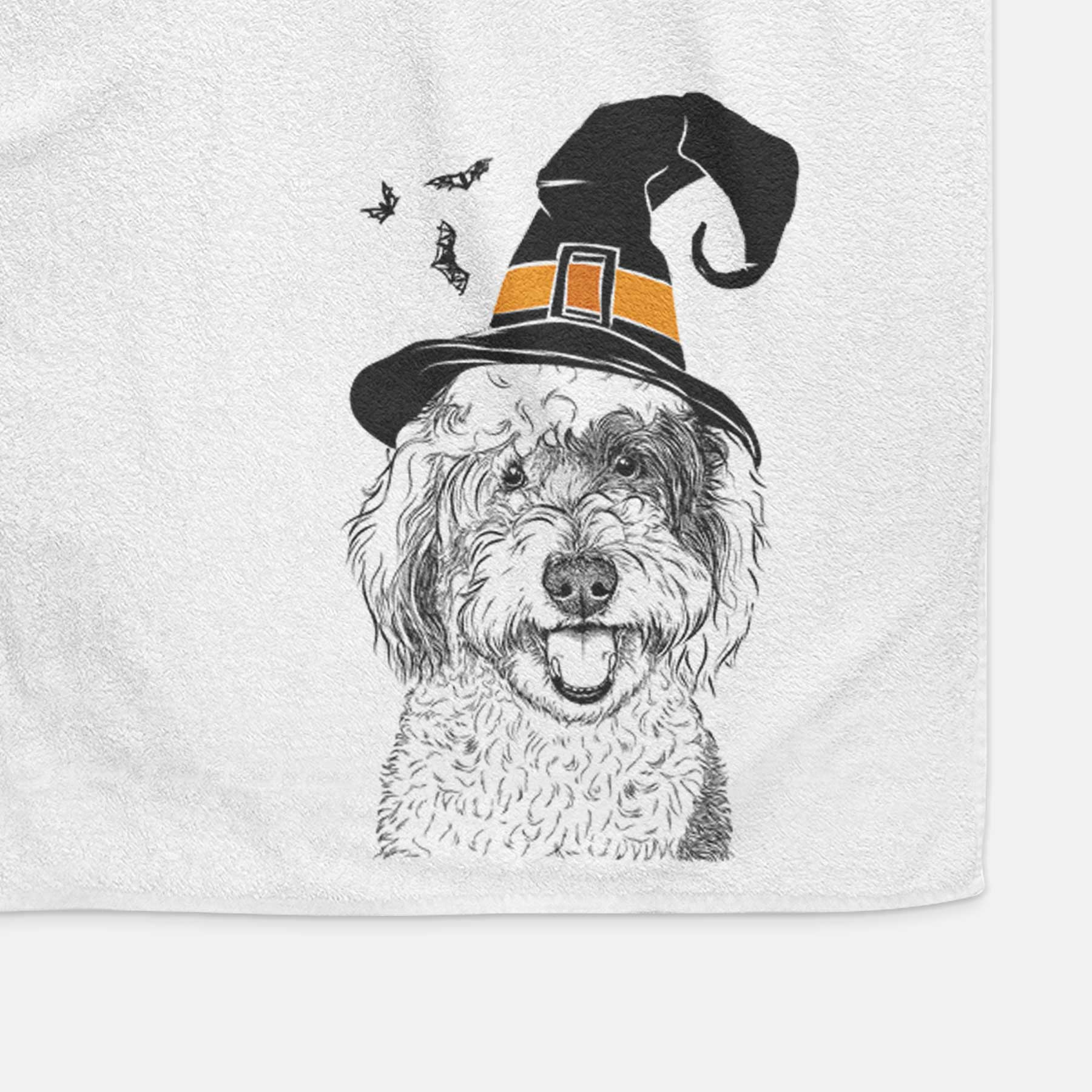 Sherlock the Sheepadoodle Decorative Hand Towel