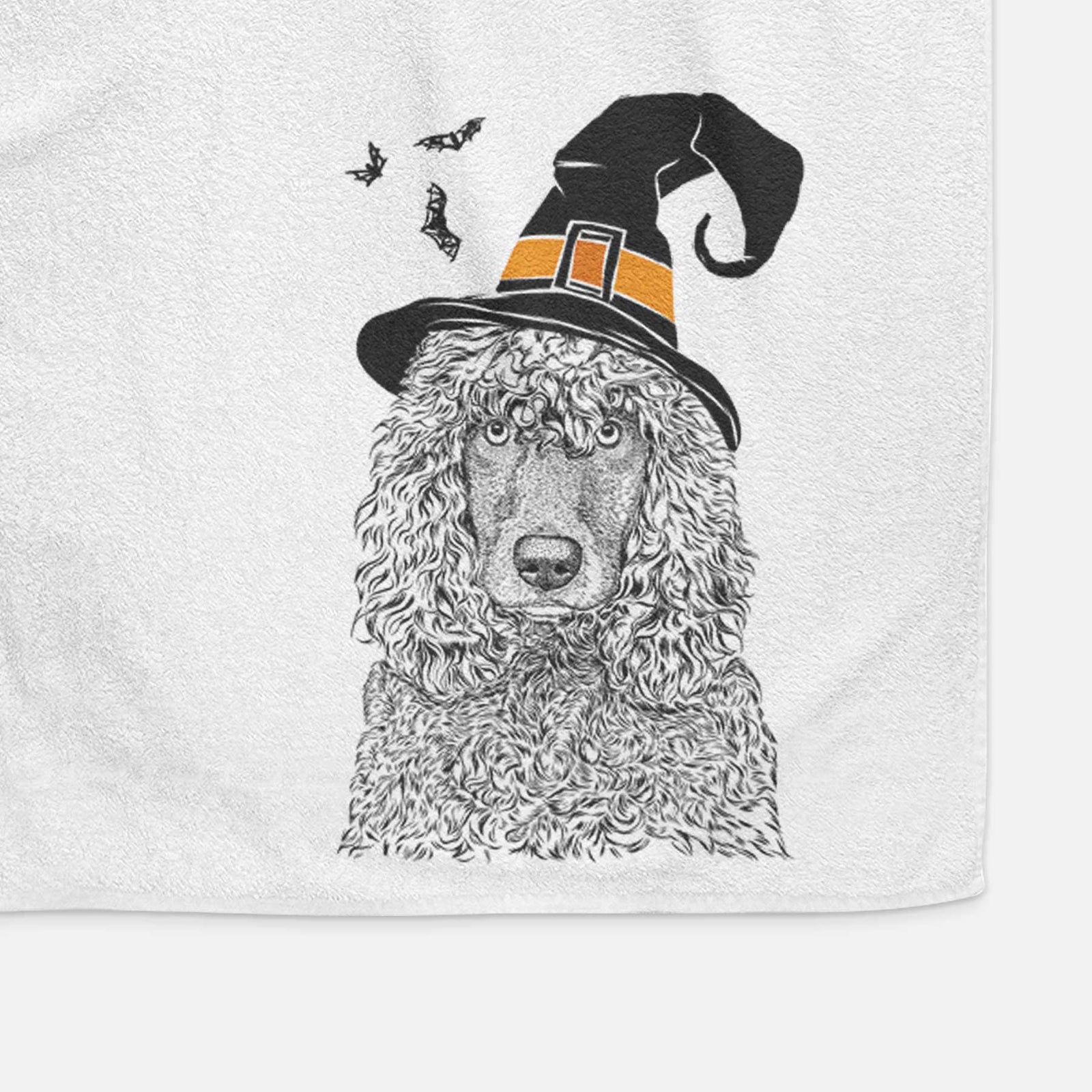 Shilo the Irish Water Spaniel Decorative Hand Towel