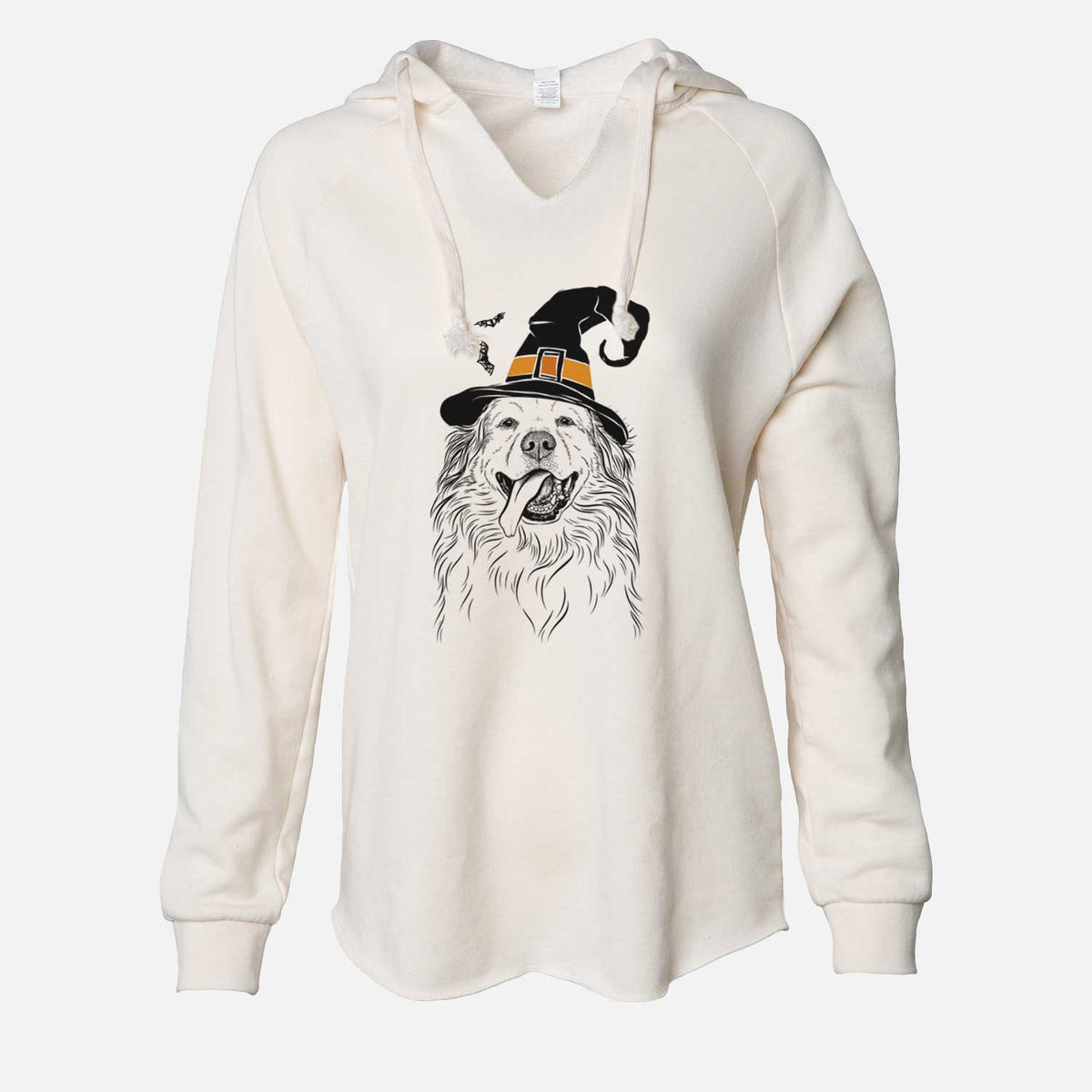 Witch Shooter the Golden Retriever - Cali Wave Hooded Sweatshirt