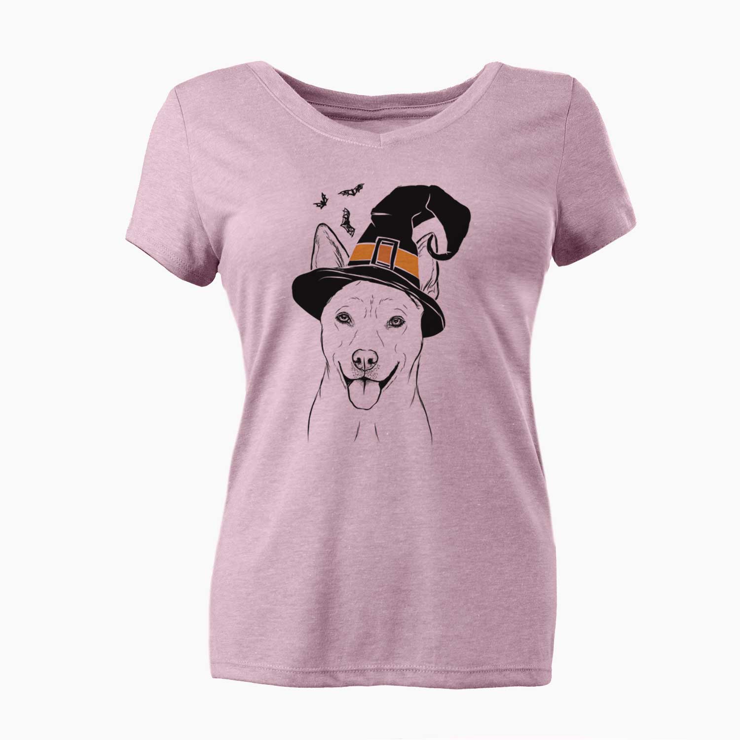 Witch Silly Lilly the Mixed Breed - Women's V-neck Shirt